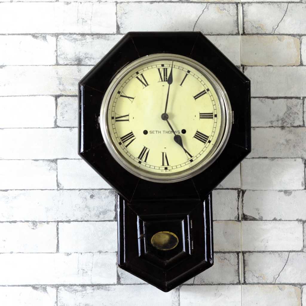 Seikosha Mini Tower 1940 Pendulum Wall Clock Antikcart