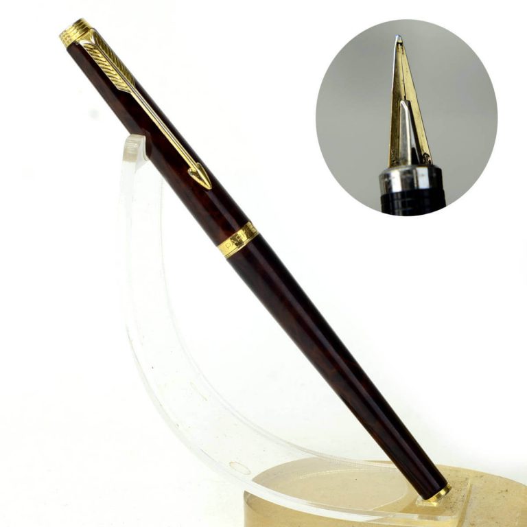 Parker 45 Insignia 12K Gold Filled Barrel Fountain Pen With 14K Gold Nib