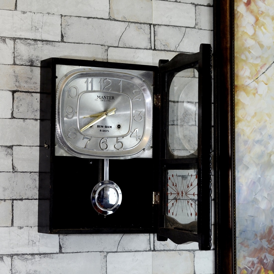 Antique Master Deluxe Bim Bam Wall Clock Antikcart