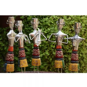 Antikcart Amazing Handicraft Whitemetal Classic Musicians Band 5 members