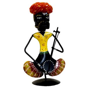 Antikcart Amusing Handcrafted Folk Musician Metal Figurine home decor