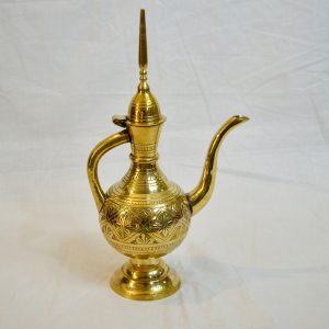 Antikcart Attractive Handcarved Brass Mughali Dallah