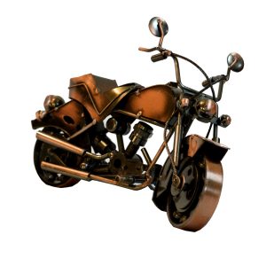 Antikcart Special Copper Metal Bugatti Super Bike Miniature Model