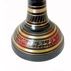 Antikcart Elegant Bidri Nakashi Metal Brass Vase