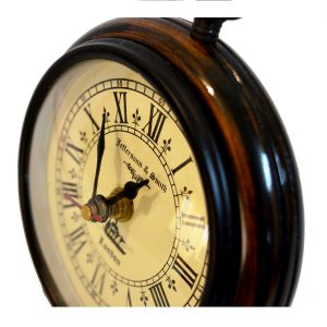 Antikcart Jefferson and Smith Classic Desk Clock dial