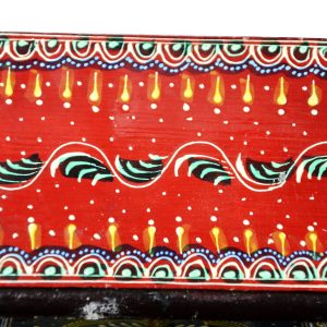 Antikcart Meenakari Artwork Handpainted Wooden Drawer Chest close pic view