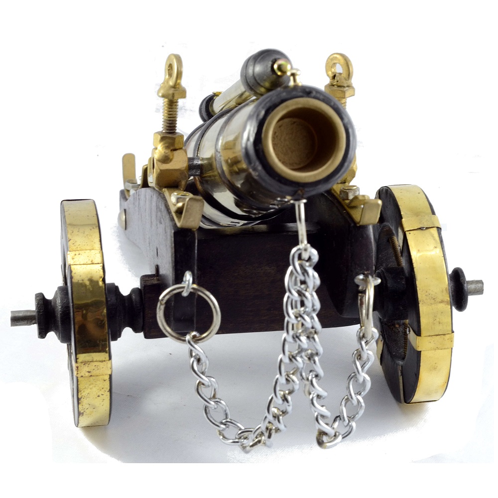 Antikcart Passion Vintage Heavy Brass Cannon Miniature front