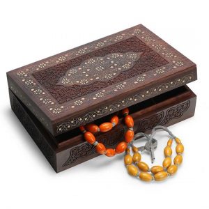 Antikcart Sheesham Wood Brass Inlay Ornament Box