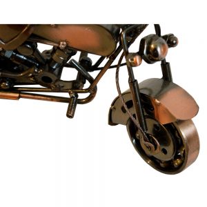 Antikcart Special Copper Metal Bugatti Super Bike Miniature Model