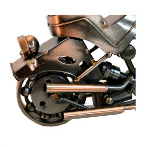 Antikcart Special Copper Metal Bugatti Super Bike Miniature Model