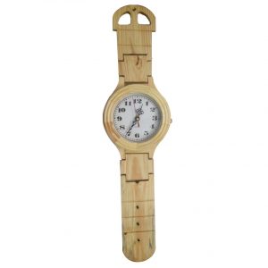 Wrist Watch Clock - Hand crafted Wooden Wrist Watch Wall Clock Wall Decor by Antikcart