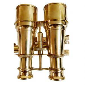 Antikcart Vintage Brass Binoculars with Supporting Stand by Antikcart
