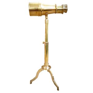Antikcart Vintage Brass Binoculars with Supporting Stand by Antikcart