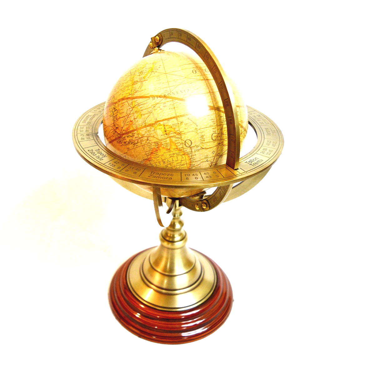 Antikcart 11 inch Brass Armillary Globe Sphere main