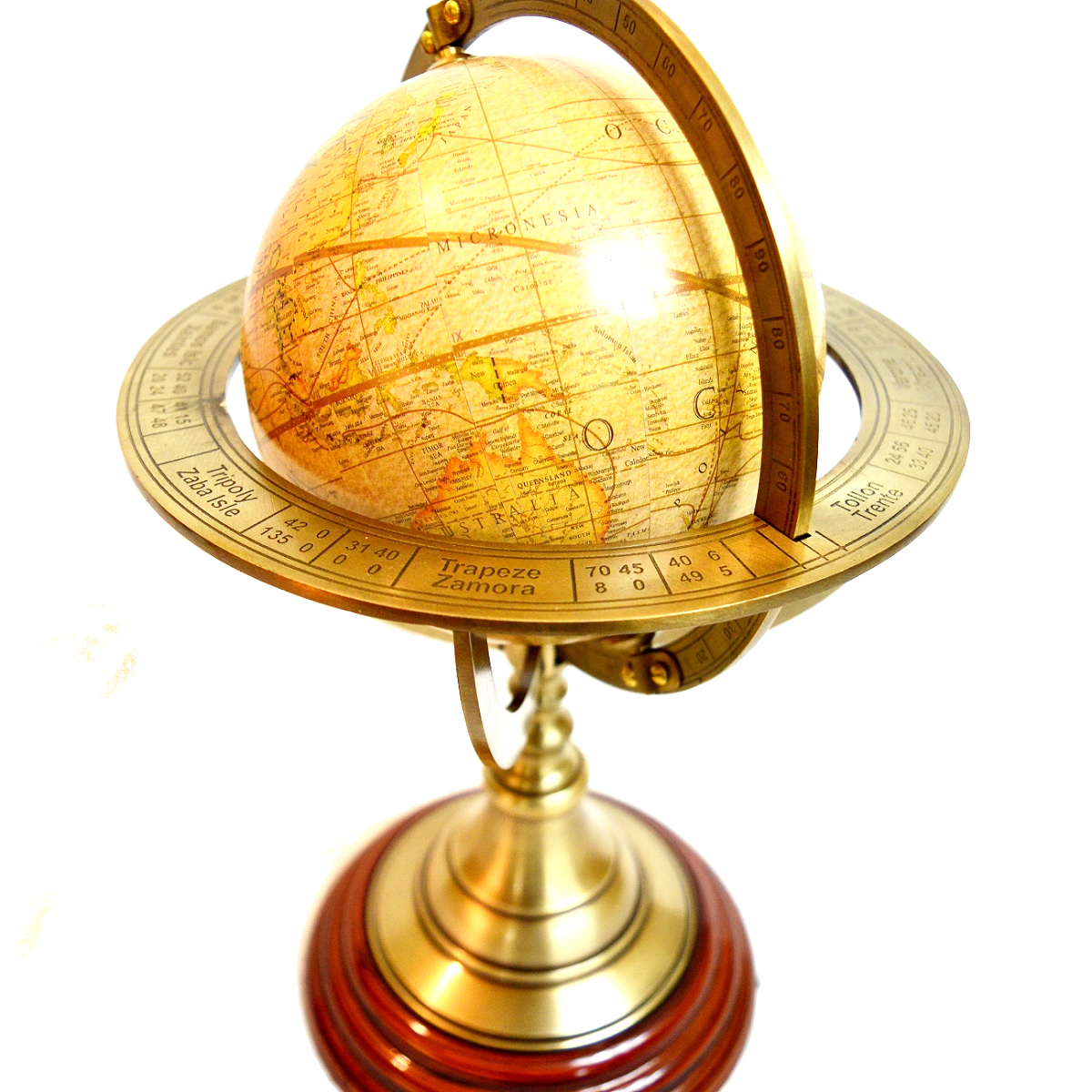 Antikcart 11 inch Brass Armillary Globe Sphere view