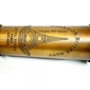 Antikcart Antique Eiffel Tower Royal Navy Telescope closed