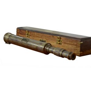 Antikcart Antique Finish Ship Captain's Spy Glass Vintage Telescope with box