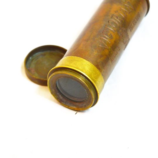 Antikcart Antique Victorian Telescope London 1915 lens