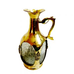 Antikcart Brass and Glass Victorian Juice Jar