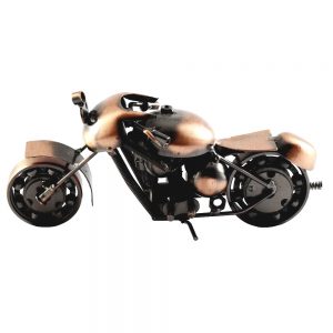 Antikcart Copper Metal Small Harley Super Bike Miniature