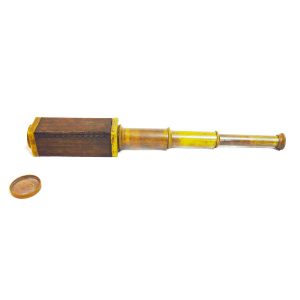 Antikcart German Lens 1930 Leather Antique Telescope expanded 1200