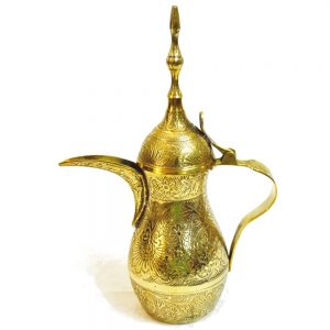 Big Nakashi Dallah Antikcart Handcarved Nakashi Style Brass Dallah Big Size Antique Decor