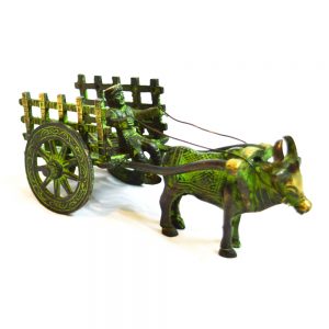Antikcart Special Antique Finish Bullock Cart Miniature bullock