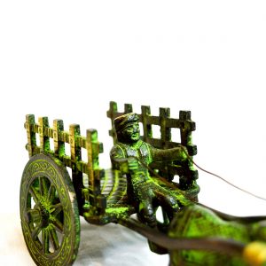 Antikcart Special Antique Finish Bullock Cart Miniature man