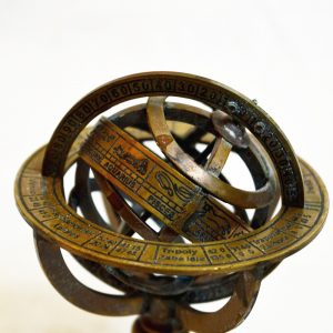 Antikcart Vintage 4 inches Brass Armillary Sphere close
