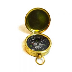 Antikcart Vintage Brass Pocket Compass