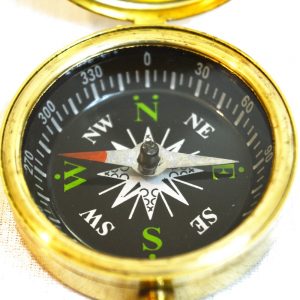 Antikcart Vintage Brass Pocket Compass