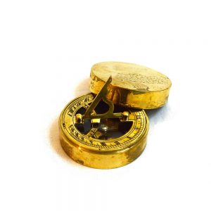 Antikcart Vintage Brass Sundial Compass main