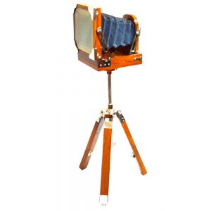 Antikcart Vintage Tripod Camera Model Miniature