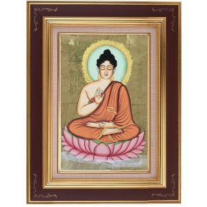 Antikcart Anapanasati Ancient Post Card Painting Framed-Framed