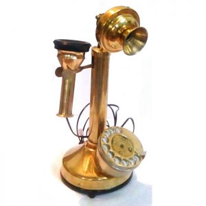 Antikcart Antique Retro Brass Classic Candle Telephone view