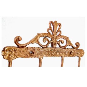 Antikcart Beautiful Handcarved Metal Copper wall Coat Hanger Decor