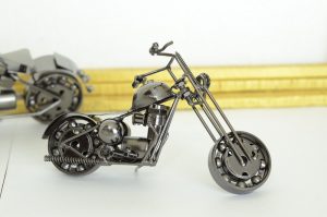 Antikcart Black Metal Handcrafted Bike Harley Model