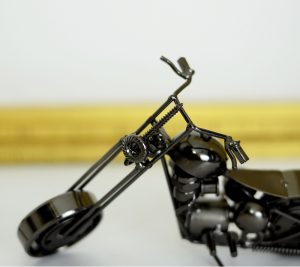 Antikcart Black Metal Handcrafted Bike Harley Model