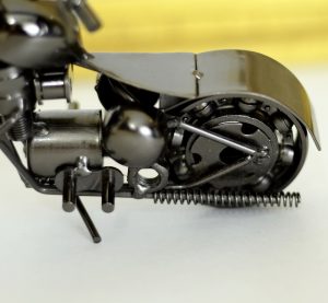 Antikcart Black Metal Handcrafted Bike Harley Model