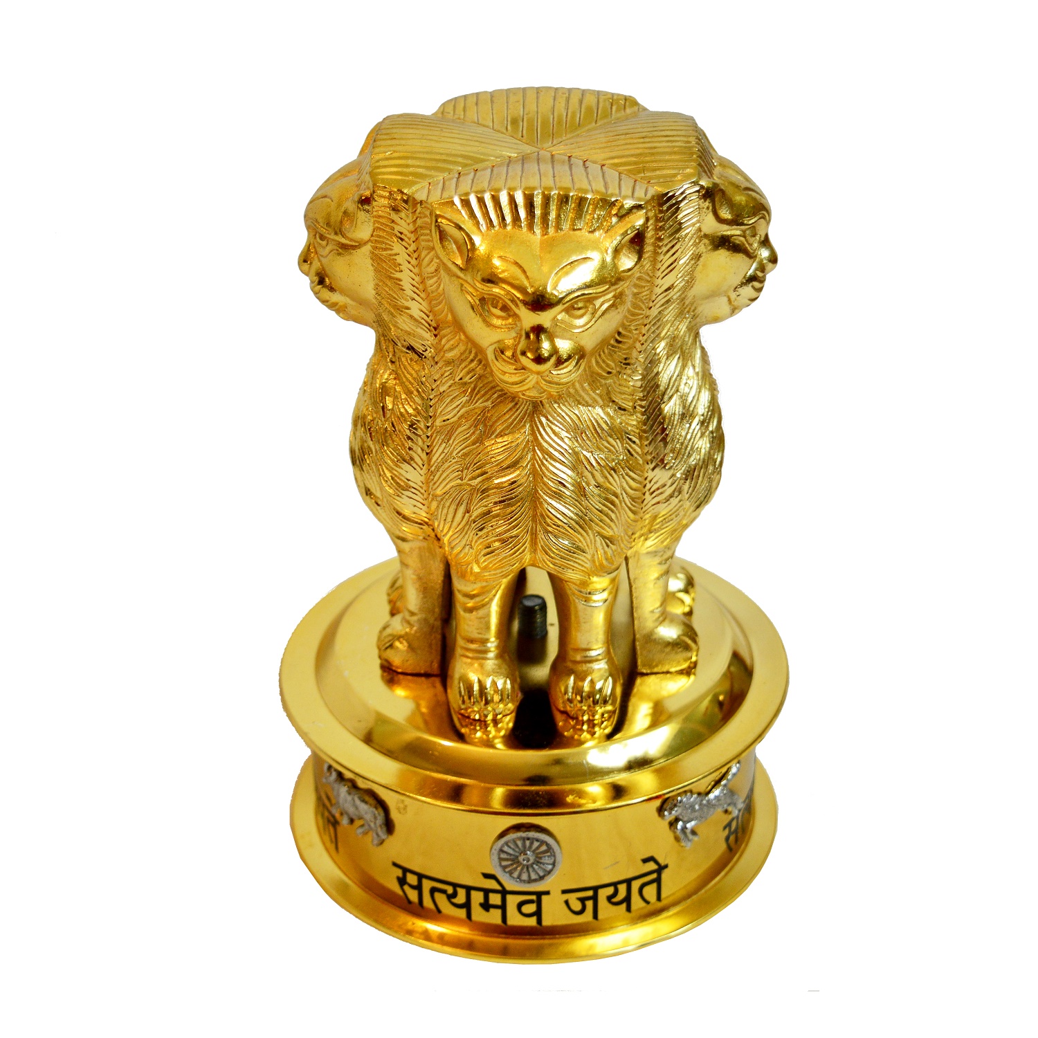 Antikcart Brass Satyameva Jayathe Statue Model