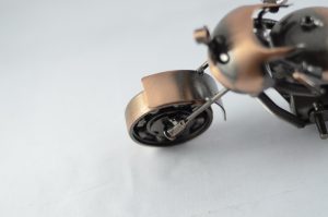 Antikcart Copper Metal Small Harley Super Bike Miniature