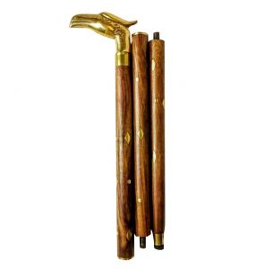 Antikcart Eagle Head Classic Brass Wooden Walking Stick