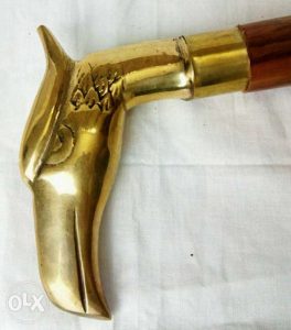 Antikcart Eagle Head Classic Brass Wooden Walking Stick