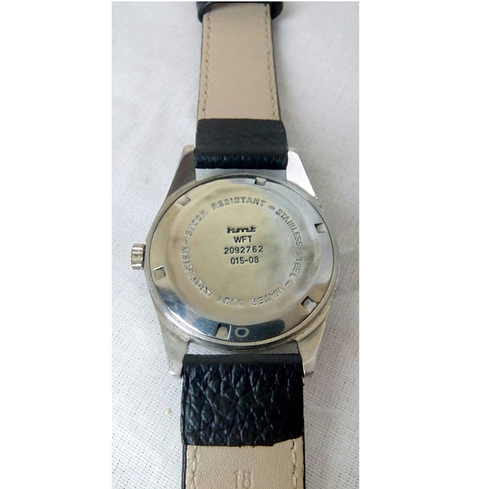 Antikcart HMT Janatha Black Leather Wrist Watch by Antikcart watch