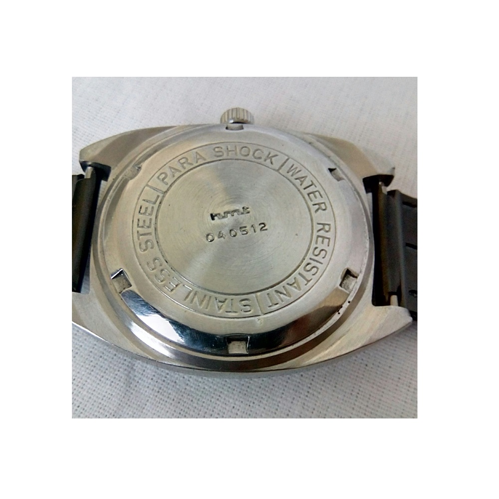Antikcart HMT Kohinoor Black Mesh Band Wrist Watch by Antikcart