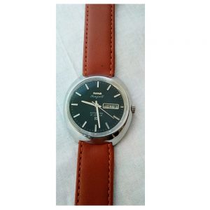 Antikcart HMT Rajat Brown Leather Strap Wrist Watch by Antikcart watch