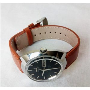 Antikcart HMT Rajat Brown Leather Strap Wrist Watch by Antikcart watch