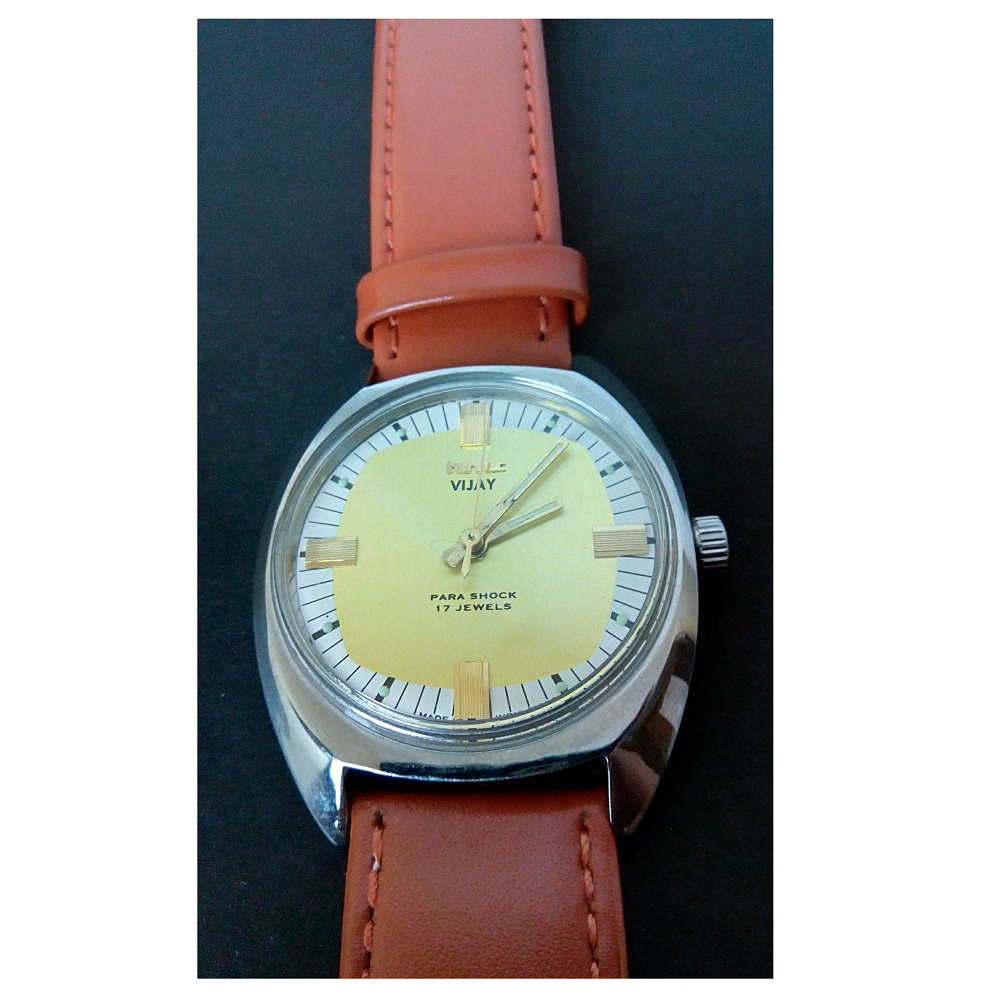 Antikcart HMT Vijay Wrist Watch Leather Strap by Antikcart