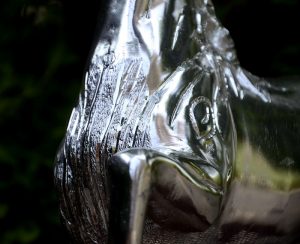 Antikcart Handcrafted White Metal Rare Horse Model Statue