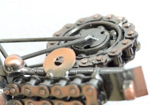 Handicraft Retro Metal Motor Bike Model Table Curios by Antikcart pic1